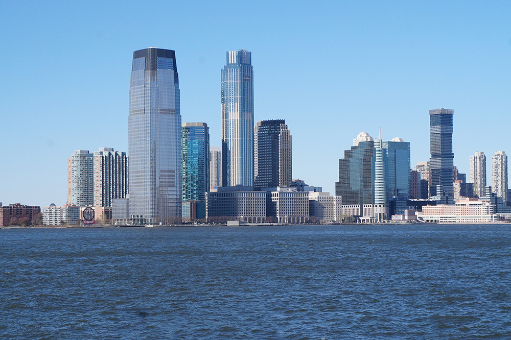 The New Jersey Skyline to represent that the cost ofbraces may be hiigher in the city than rural or suburban areas